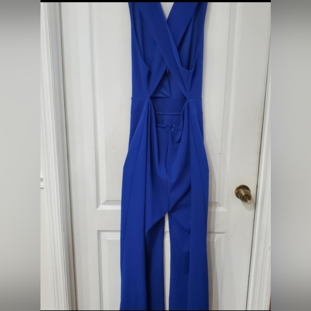 Royal Blue Jumpsuit with Plunging V-Neck Size 1xl💙💙 - Picture 11 of 15